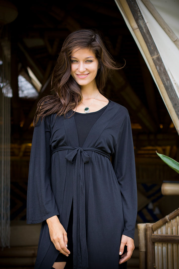Boho Kimono - Deep Black