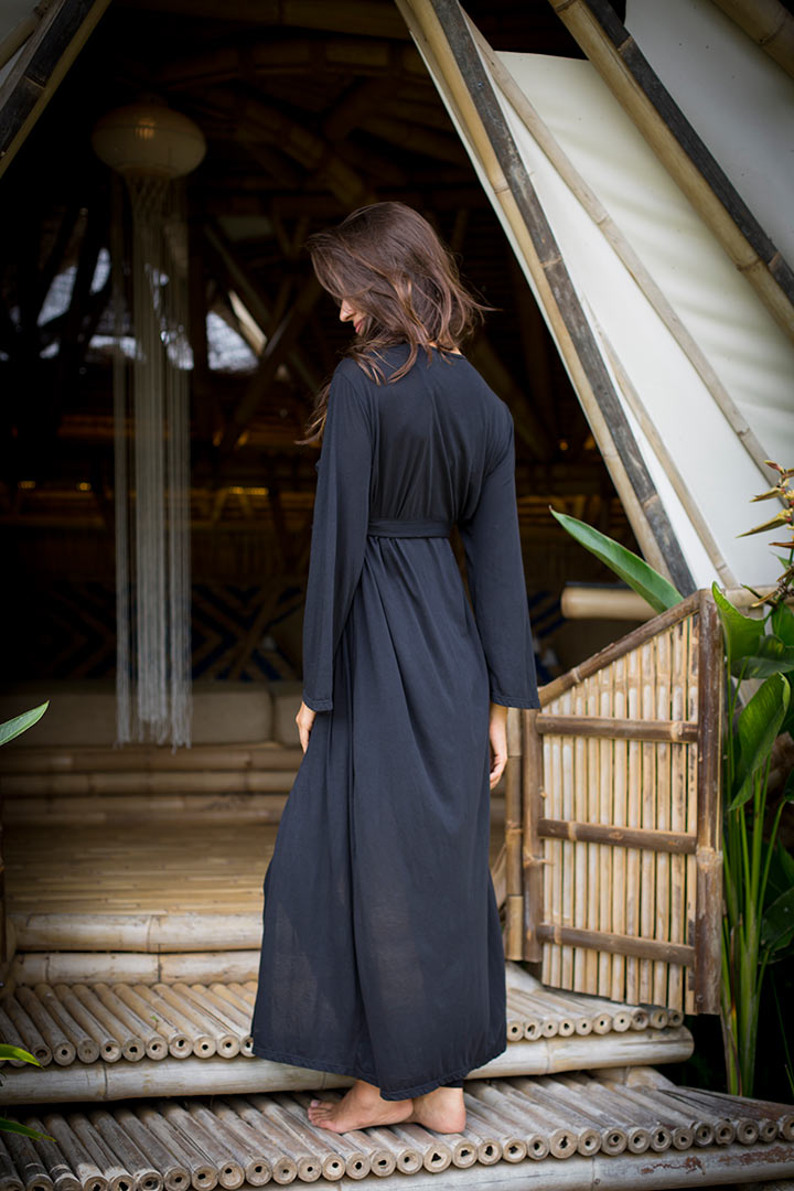 Boho Kimono - Deep Black