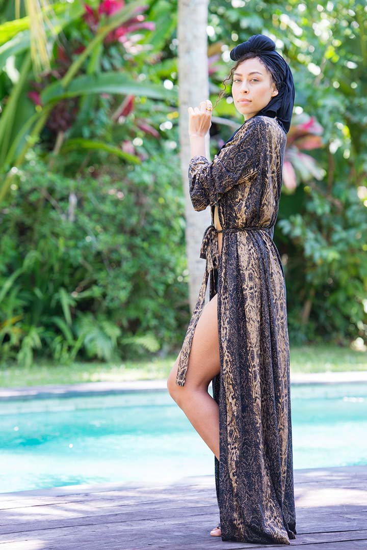 Boho Kimono - Golden Snake