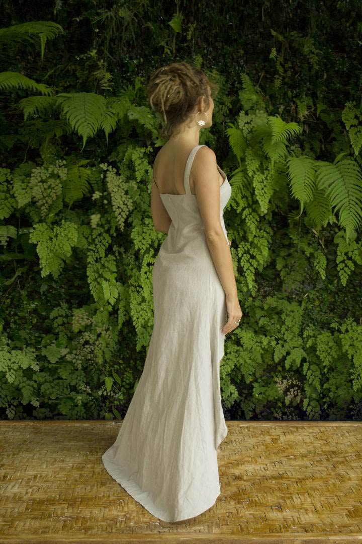 Great Love Linen Dress - Almond Cream