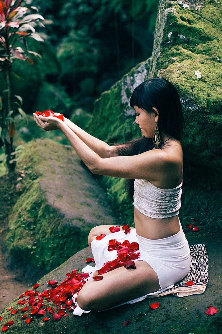 Long Inhale Skirt - Orchid White