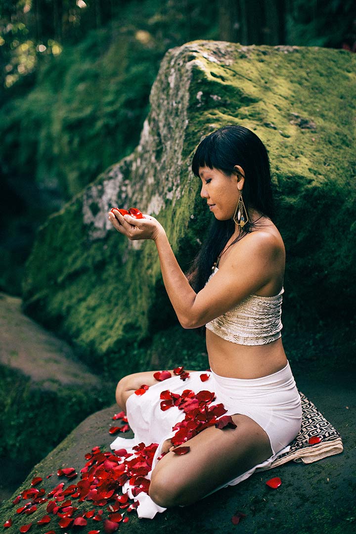 Long Inhale Skirt - Orchid White
