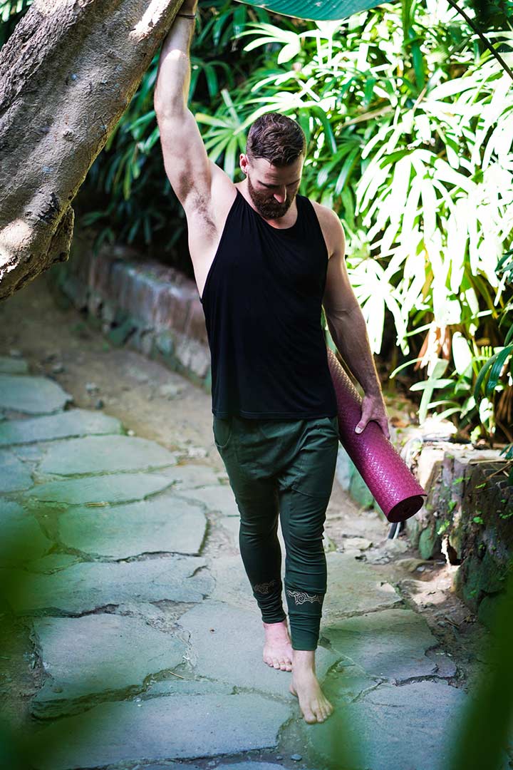 Men's 100% Bamboo Tank - Deep Black