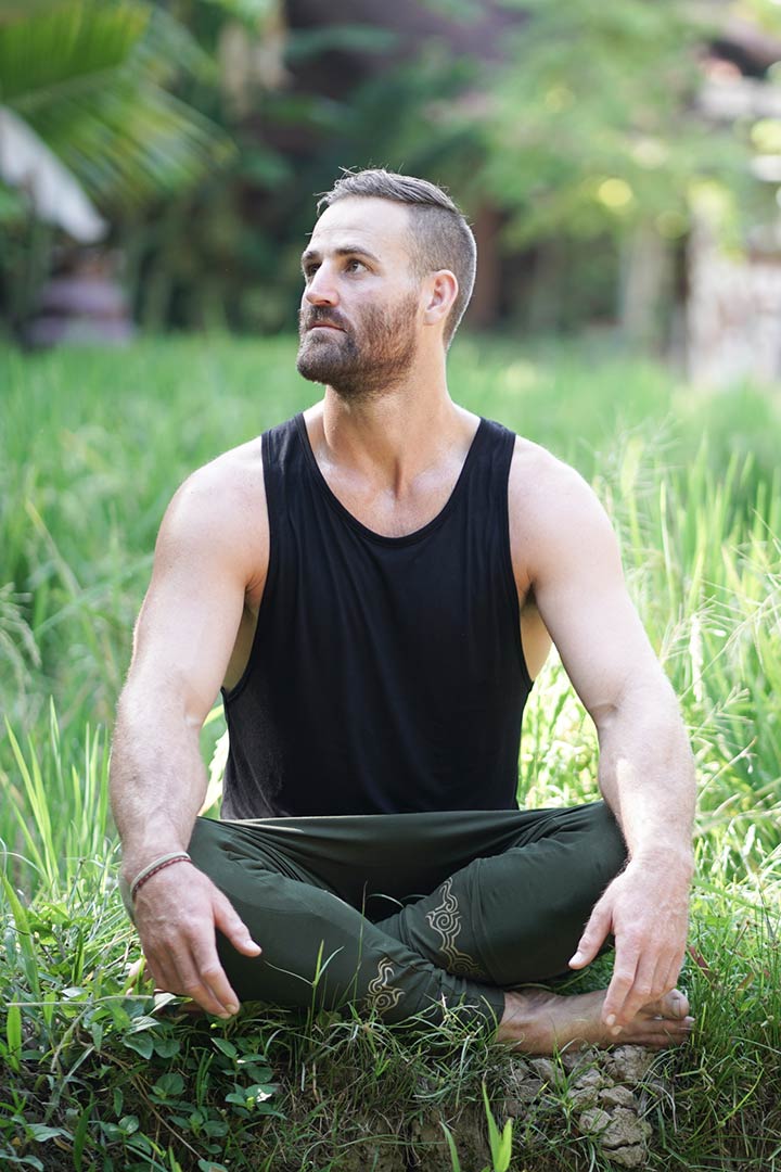 Men's 100% Bamboo Tank - Deep Black