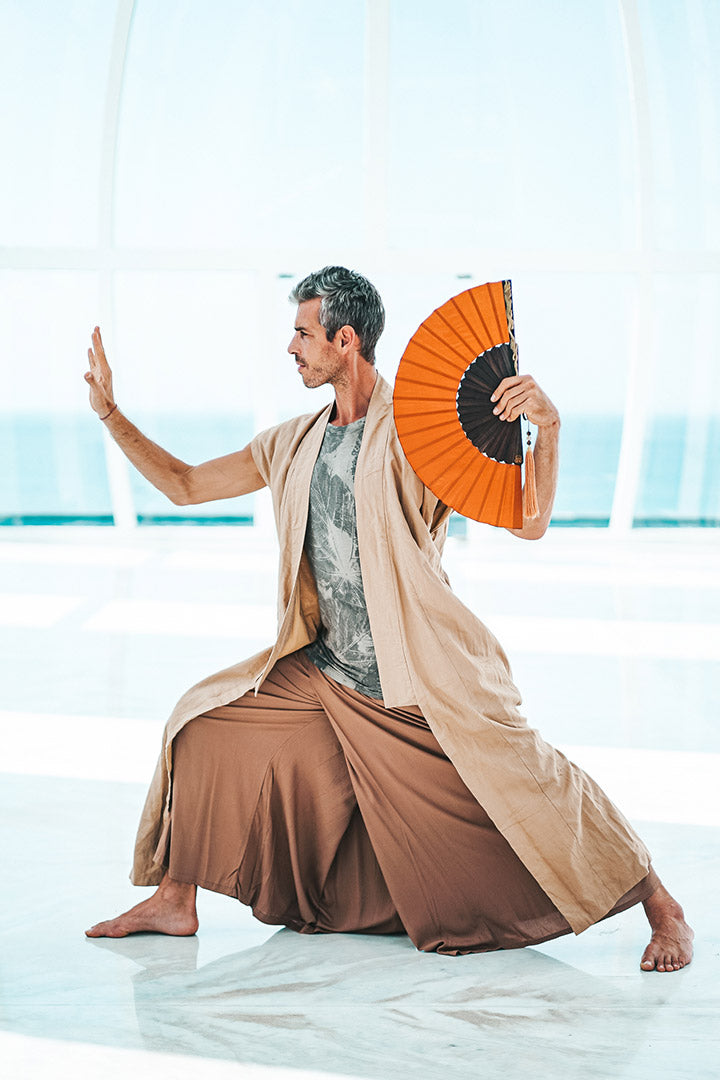 Sifu Linen Kimono - Nude