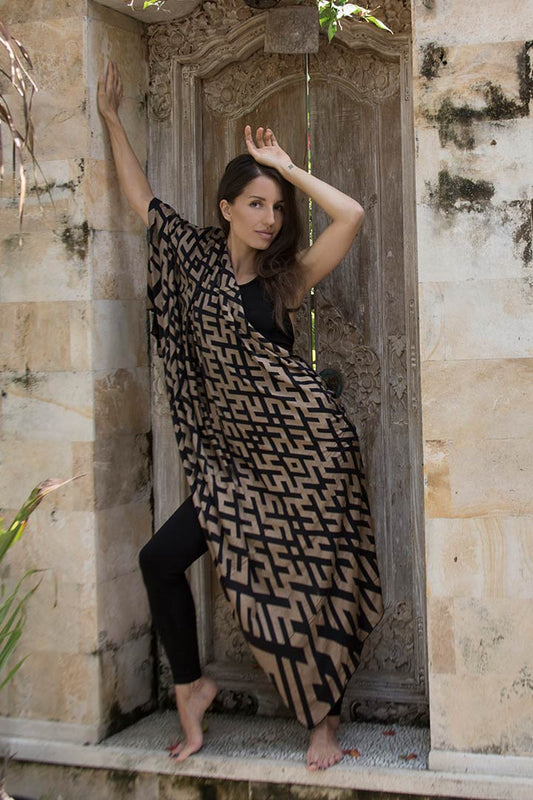 Transformer Sarong/Scarf - Black Gold