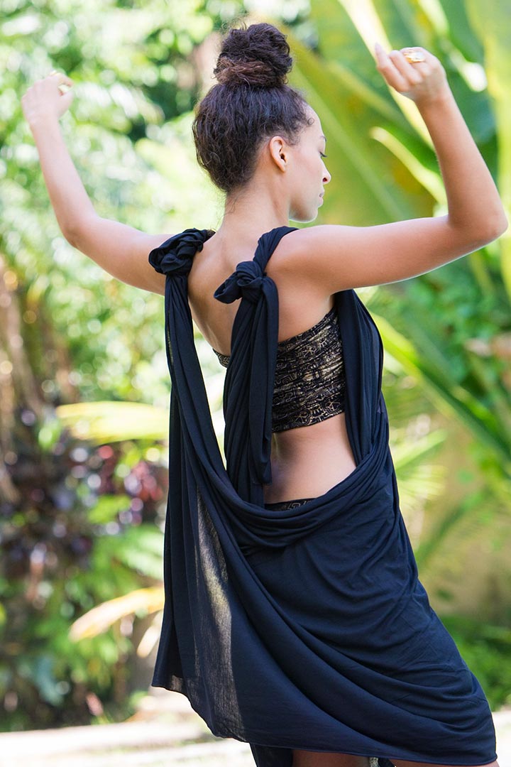Transformer Sarong/Scarf - Deep Black