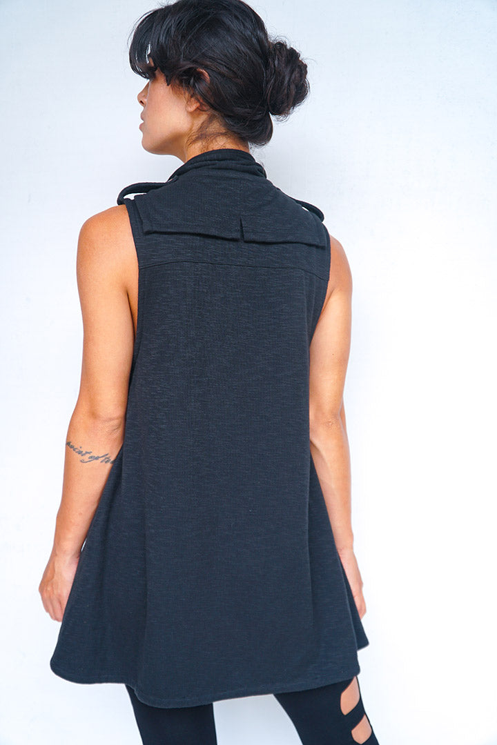 Tuxedo Vest - Deep Black