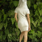 Yoga Hood Dress - Orchid White