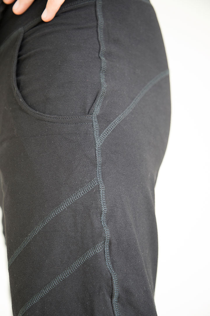 Yoga Shorts For Men - Deep Black
