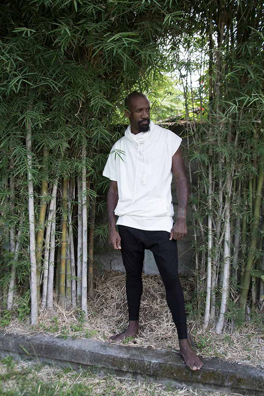 Men Bamboo Pants - Deep Black